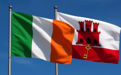 Ireland and Maltese flags