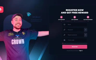 Mr.Beast promoting mobile app