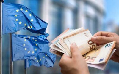 EU flag and Euros