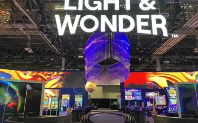 Light & Wonder booth at iGaming conference