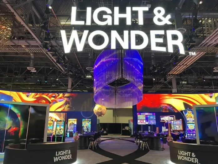 Light & Wonder booth at iGaming conference