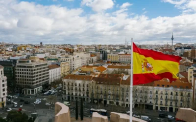 Spanish city and flag