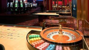 Roulette table at landbased casino